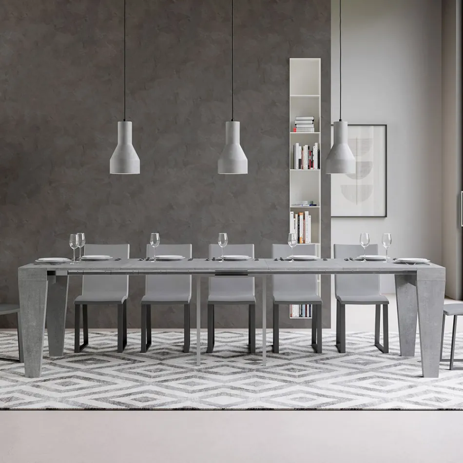 Consola extensibila pana la 300 cm din lemn Made in Italy - Tron Viadurini