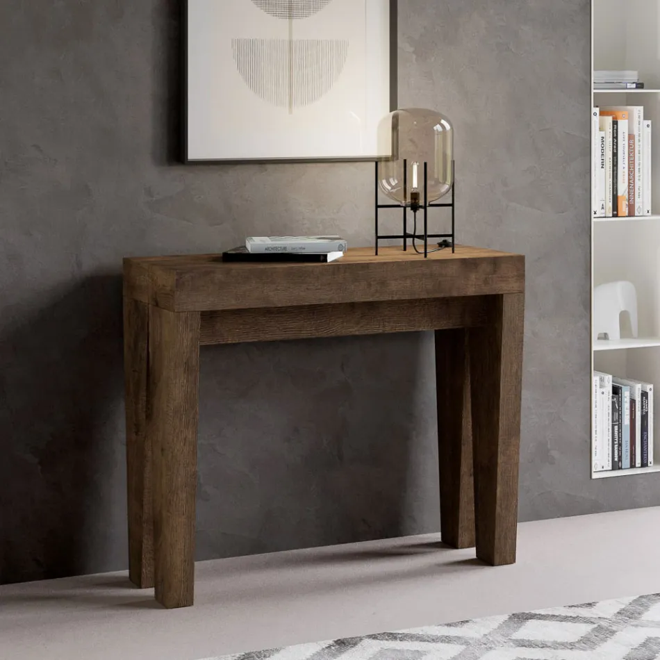 Consola extensibila pana la 300 cm din lemn Made in Italy - Tron Viadurini