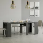 Consola extensibila pana la 308 cm cu suport central Made in Italy - Oracle Viadurini