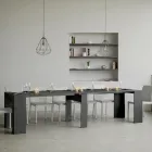 Consola extensibila pana la 308 cm cu suport central Made in Italy - Oracle Viadurini