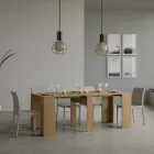 Consola extensibila pana la 308 cm cu suport central Made in Italy - Oracle Viadurini