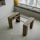 Consola extensibila pana la 308 cm cu suport central Made in Italy - Oracle Viadurini