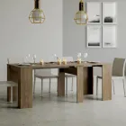 Consola extensibila pana la 308 cm cu suport central Made in Italy - Oracle Viadurini