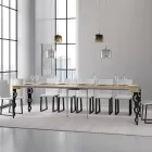 Consolă extensibilă cu picioare moderne din fier Made in Italy - Palazzo Viadurini