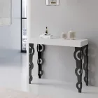 Consolă extensibilă cu picioare moderne din fier Made in Italy - Palazzo Viadurini