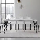 Consolă extensibilă cu picioare moderne din fier Made in Italy - Palazzo Viadurini