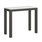 Consolă extensibilă de design modern din lemn și fier Made in Italy - Niciodată Viadurini