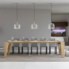 Consolă extensibilă disponibilă în 2 mărimi diferite, fabricată în Italia - Grifone Viadurini