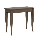 Consola extensibila Finisaj din nuc sau frasin alb Made in Italy - Folletto Viadurini