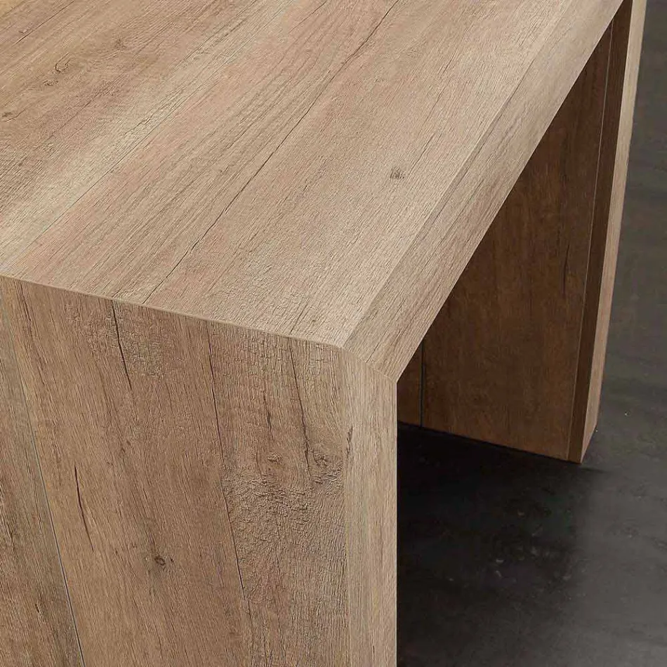 Consolă extensibilă de până la 295 cm în melamină pliantă Uri Viadurini