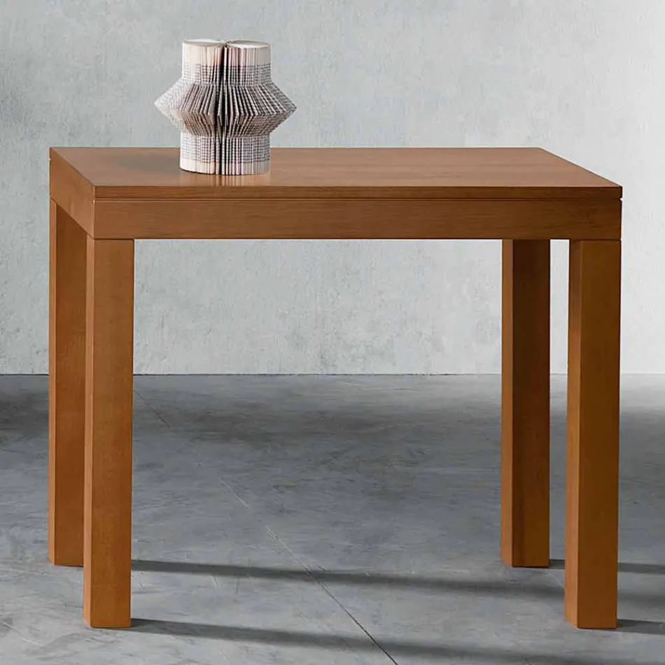 Consol extensibil până la 12 locuri în lemn de nuc fabricat în Italia - Picchia Viadurini