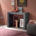 Consolă extensibilă Până la 290 cm cu blat din lemn Fabricat în Italia - Seregno Viadurini