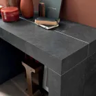 Consolă extensibilă Până la 290 cm cu blat din lemn Fabricat în Italia - Seregno Viadurini