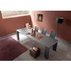 Consolă extensibilă Până la 290 cm cu blat din lemn Fabricat în Italia - Seregno Viadurini