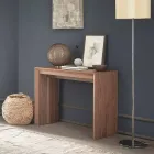 Consolă extensibilă Până la 295 cm din lemn de design Made in Italy - Temocle Viadurini