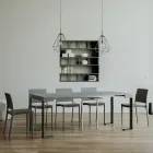 Consolă extensibilă până la 300 cm cu cadru antracit Fabricat în Italia - Giant Viadurini