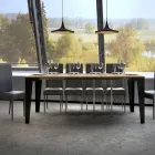 Consolă extensibilă până la 300 cm din microparticule de lemn Made in Italy – Flamber Viadurini