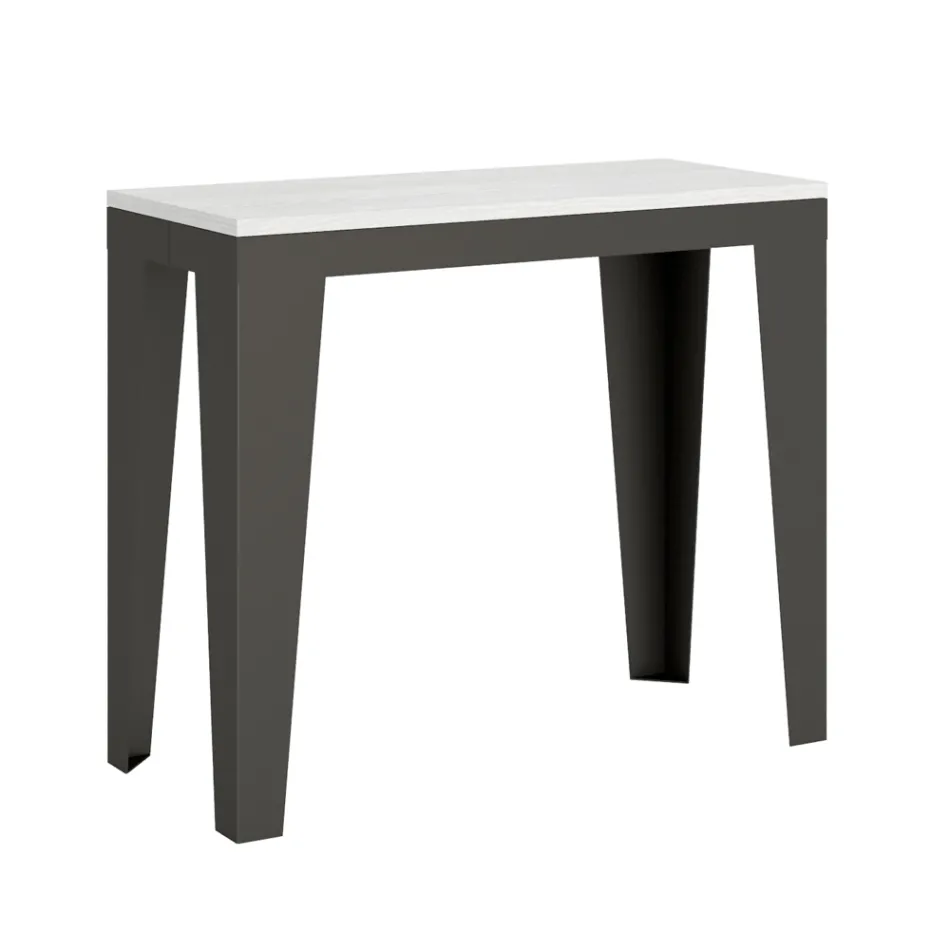 Consolă extensibilă până la 300 cm din microparticule de lemn Made in Italy – Flamber Viadurini