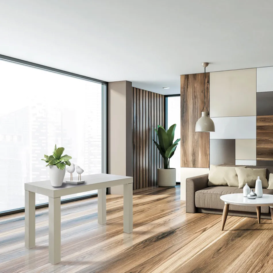 Consolă extensibilă din lemn de frasin cu extensii Made in Italy - Gandalf Viadurini