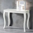 Consolă extensibilă din lemn de cenușă lăcuită gri gri - Woodpecker Viadurini