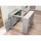 Consolă extensibilă din melamină cu extensii Ussana integrate Viadurini