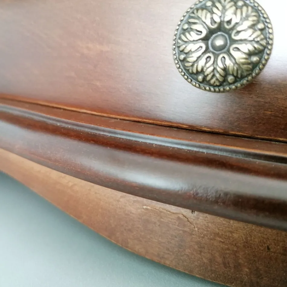 Consolă suspendată din lemn de Bassano, fabricată în Italia - Tinia Viadurini