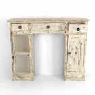 Consolă artizanală din lemn masiv de brad Made in Italy - Carminia Viadurini