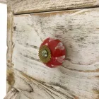 Consolă artizanală din lemn masiv de brad Made in Italy - Carminia Viadurini