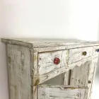 Consolă artizanală din lemn masiv de brad Made in Italy - Carminia Viadurini