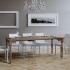 Consolă clasică extensibilă până la 308 cm din lemn Made in Italy - Turn Viadurini
