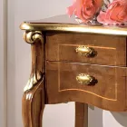 Consolă clasică din lemn cu 3 sau 5 sertare de lux Made in Italy - Londra Viadurini