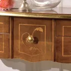 Consolă clasică din lemn cu 3 sau 5 sertare de lux Made in Italy - Londra Viadurini