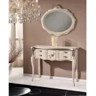 Consolă clasică din lemn cu 3 sau 5 sertare de lux Made in Italy - Londra Viadurini