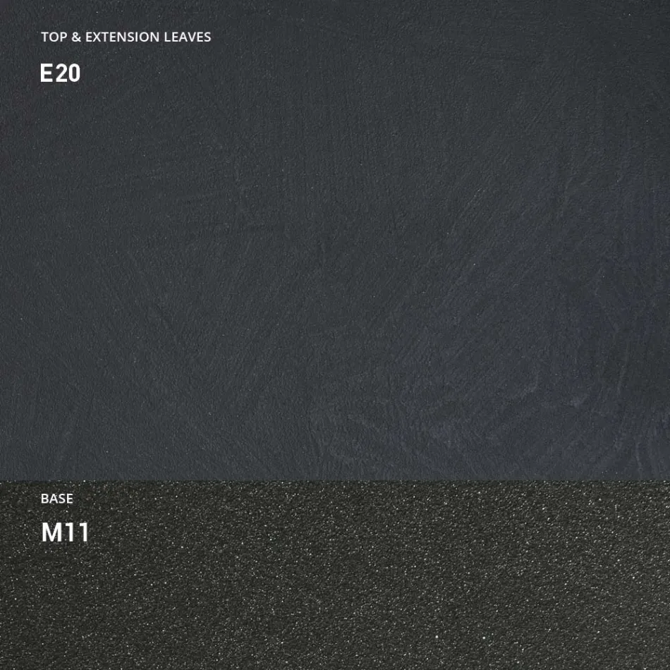 Consola cu Blat Efect Mortar si Baza metalica Made in Italy - Timedio Viadurini