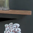 Consola cu Blat Efect Mortar si Baza metalica Made in Italy - Timedio Viadurini