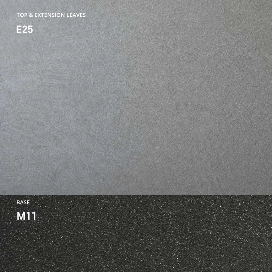 Consola cu Blat Efect Mortar si Baza metalica Made in Italy - Timedio Viadurini