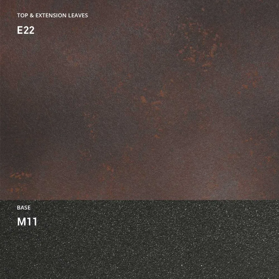 Consola cu Blat Efect Mortar si Baza metalica Made in Italy - Timedio Viadurini