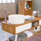 Concepte moderne de baie din lemn de teak din tec Pistoia natural Viadurini