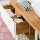 Concepte moderne de baie din lemn de teak din tec Pistoia natural Viadurini