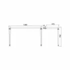 Consola de baie L 135 cm cu bol dublu din ceramică Made in Italy - Nausica Viadurini