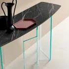 Made in Italy Console de design din ceramică și sticlă - aleatoriu Viadurini
