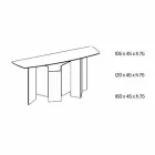 Made in Italy Console de design din ceramică și sticlă - aleatoriu Viadurini