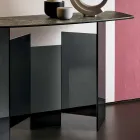 Made in Italy Console de design din ceramică și sticlă - aleatoriu Viadurini