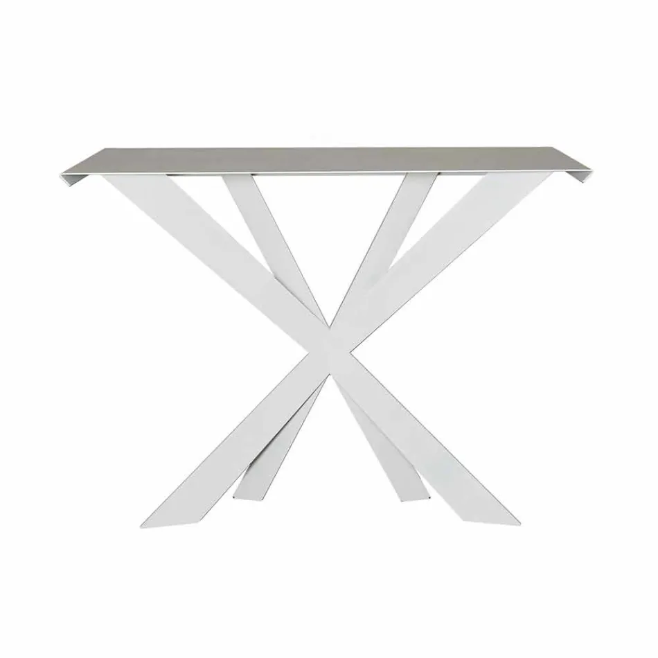 Consolă sau intrare de fier colorat realizată în Italia - Zecchina Viadurini