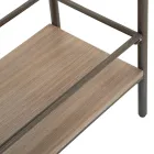 Consolă Sufragerie din Lemn de Brad și Fier Gri cu 2 Uși - Cooper Viadurini