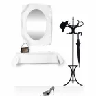 Consola design modern în plexiglas alb drapat dorințe Viadurini