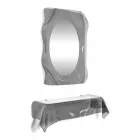 Consola pentru un design modern afumat din plexiglas transparent pat. Wish drapat Viadurini