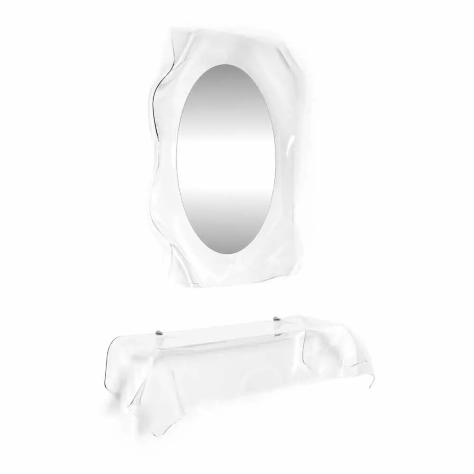 Wish Console plexiglass de design modern, drapat Viadurini