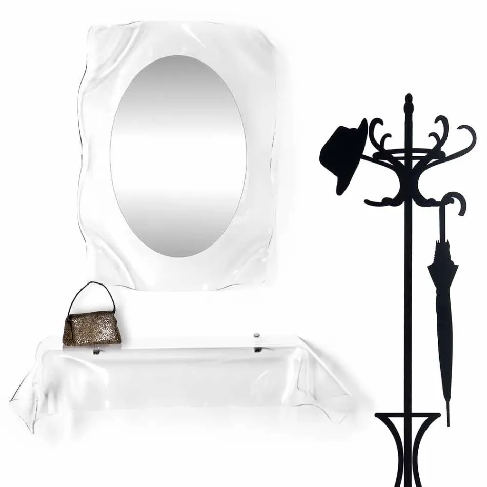 Wish Console plexiglass de design modern, drapat Viadurini