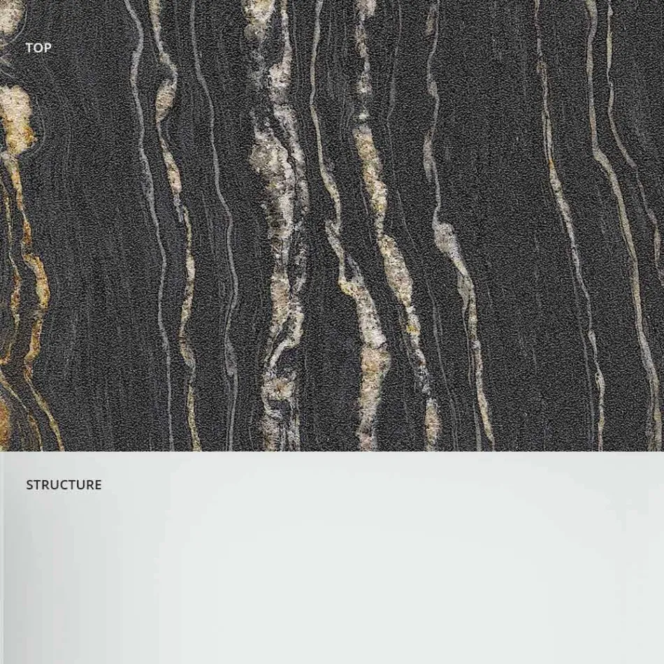 Consolă de design cu blat din marmură și bază din sticlă Made in Italy - Molino Viadurini